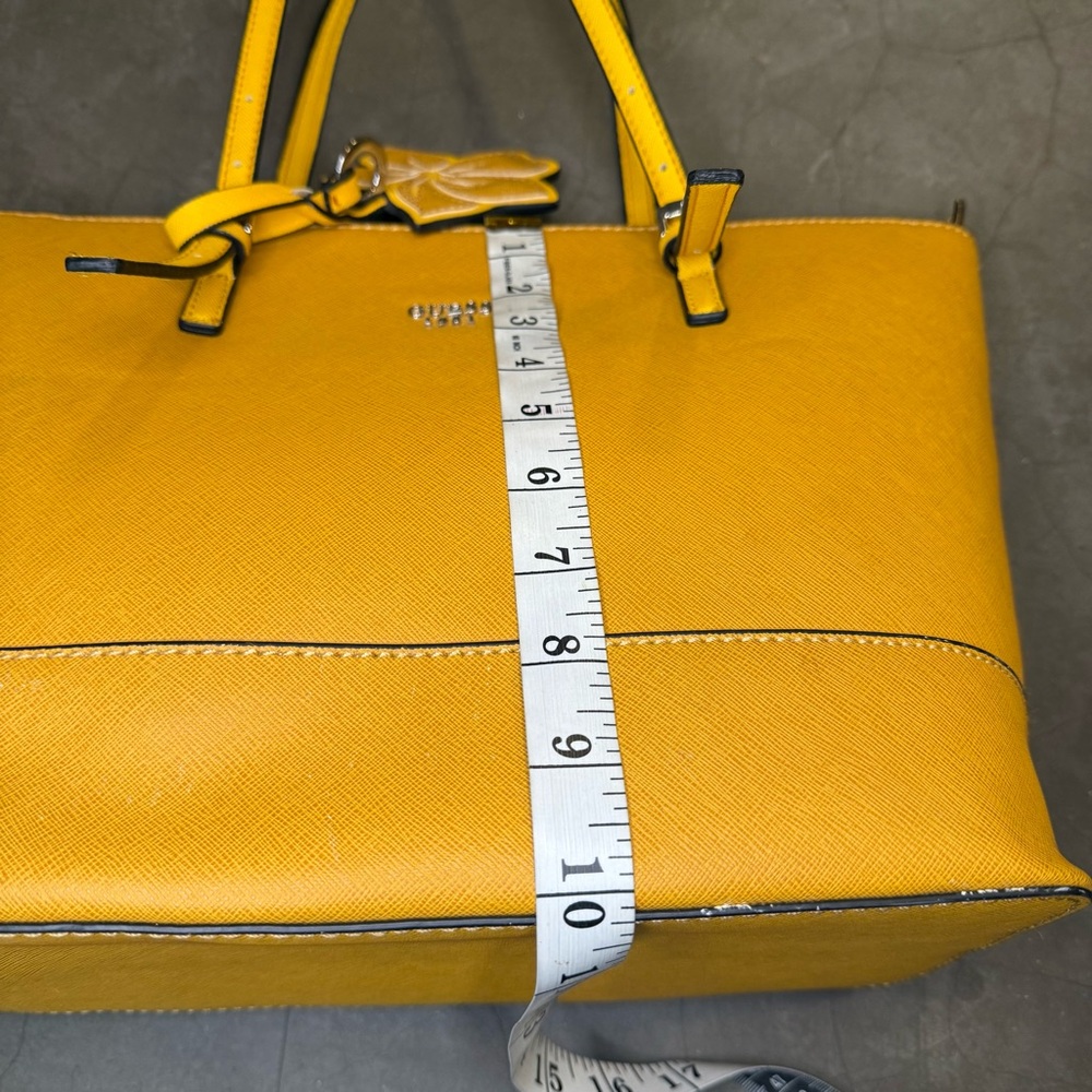 Guess Women’s Mustard Yellow Chandler Tote Purse - Picture 5 of 9